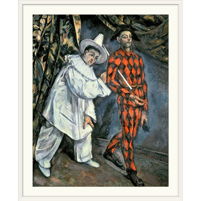 «Pierrot and Harlequin (Mardi Gras), 1888» par Paul Cezanne - reproduction