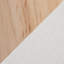 Banc, tissu / bois naturel - crème