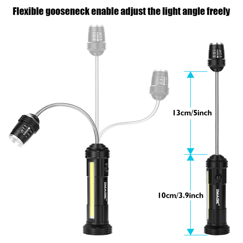 Aluminum Grill Light, Black