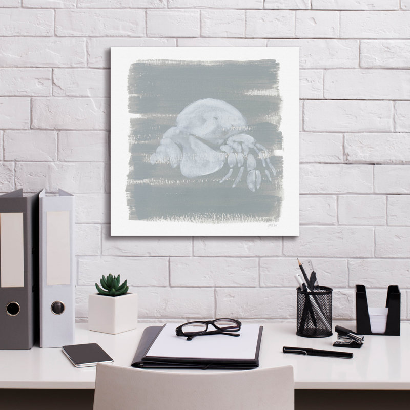 «Soft Sea Hermit Crab» par Yvette St. Amant, art mural sur toile, 18 po x 18 po, H 18 po x l 18 po x P 0,75 po