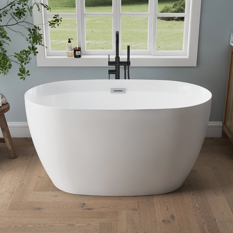 51'' Acrylic Freestanding Tub Freestanding Soaking Bathtub