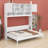 Murphy Bed With Ample Storage Space And  Stripes