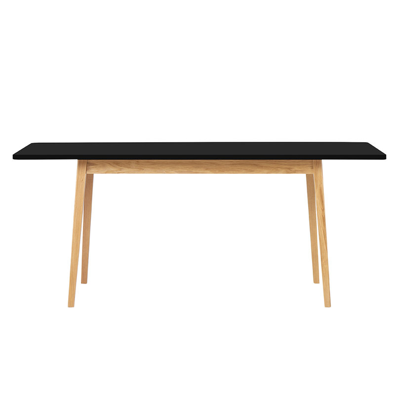 Nana Dining Table, H75 x L180 x W80cm, Anthracite/Oak