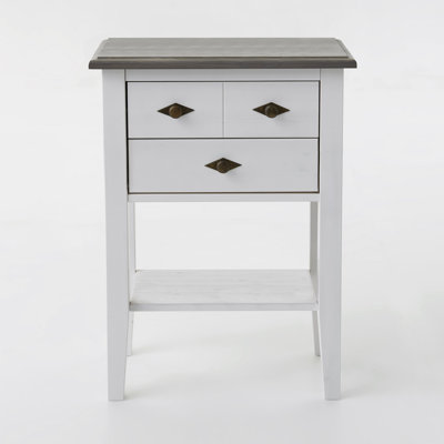 Hojanovice 58cm W Solid Wood Bedside Table