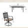 Alyah Rectangular 8 - Person 61.4" Long Dining Set with Cushions