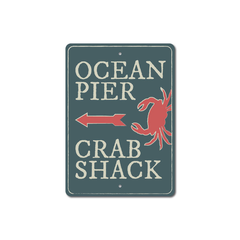 Panneau en aluminium Ocean Pier, H 18 po x l 12 po x P 0,06 po