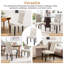 Parsons Dinning Chairs Set of 2 with Solid Wood Legs, Button Tufted Upholstered Parsons Chairs Set, Accent Side Chair with with High Back for Living Room, Kitchen-1983539916