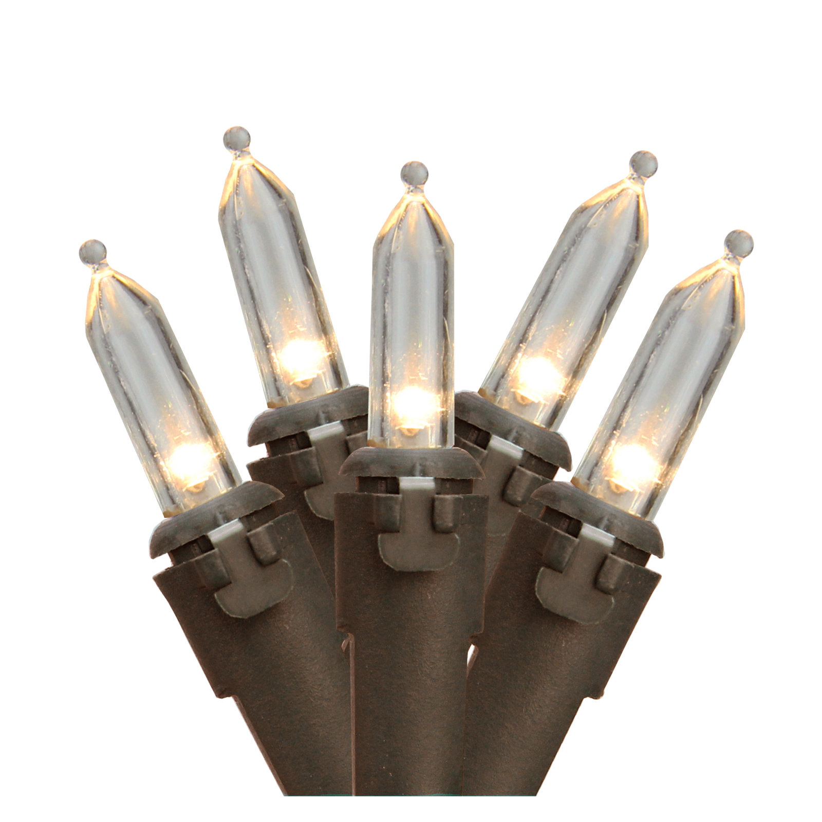 0.3'' String Lights, Warm White/Brown, 50