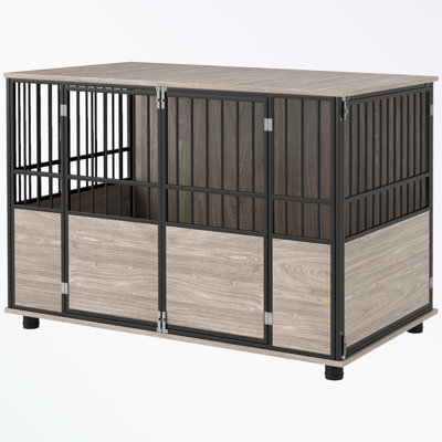 Cage pour chien avec portes doubles