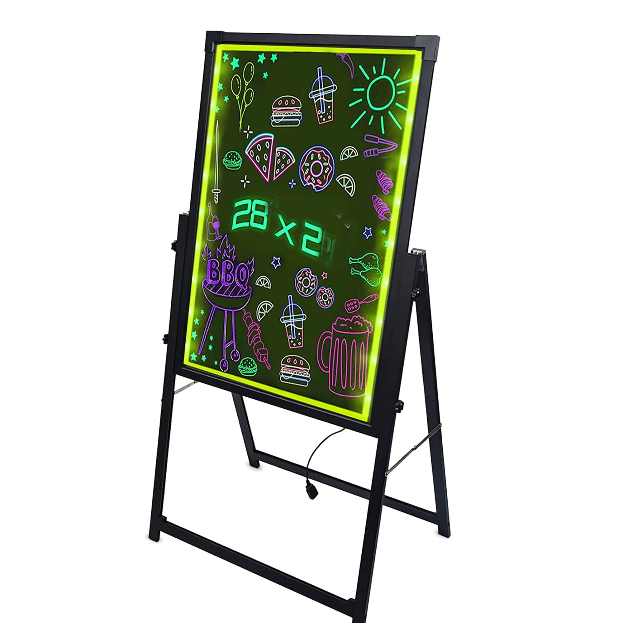 Erasable LED Writing Board + 8 Fluorescent Pen Flashing Luminated Neon LED  Advertising Panel LED Message