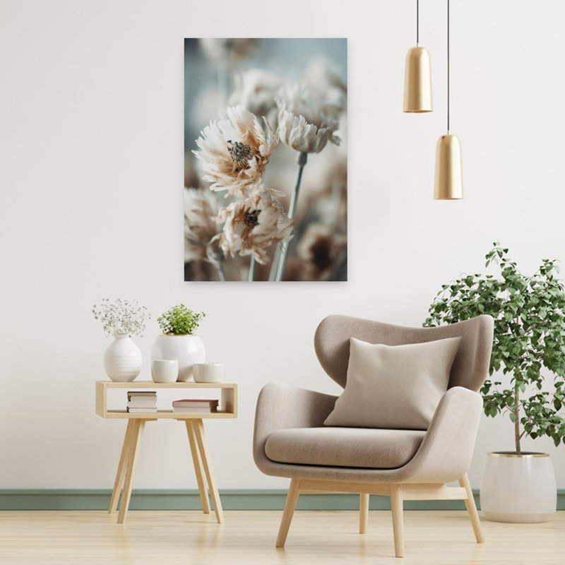 Whispering Petals Delicate Dreamy Elegant Flower Nature Wall Art Print 1 Piece Wrapped Canvas Wall Art, 91.44cm H x 60.96cm W