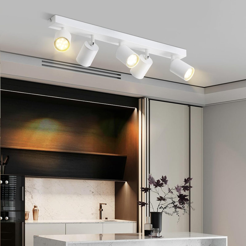 Track Lighting Set 5-Flame Onyka, White