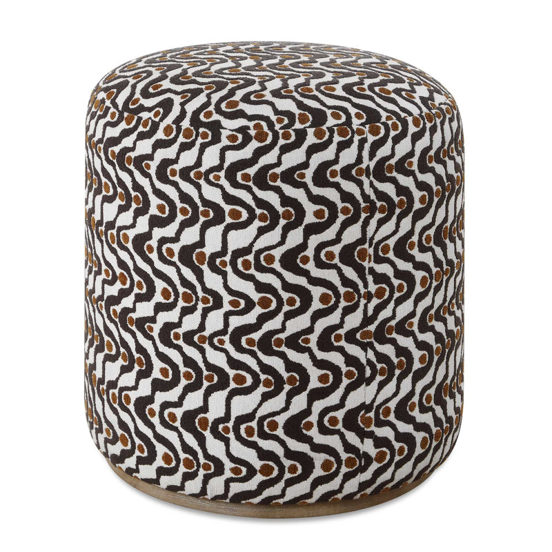 Uttermost Cas Plush Espresso Ottoman