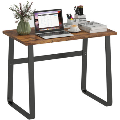 Metal Base Computer Desk