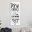 «Few Things Like Cat Wel accueilling Pet Positivité» - Art textuel-66797658-66797654