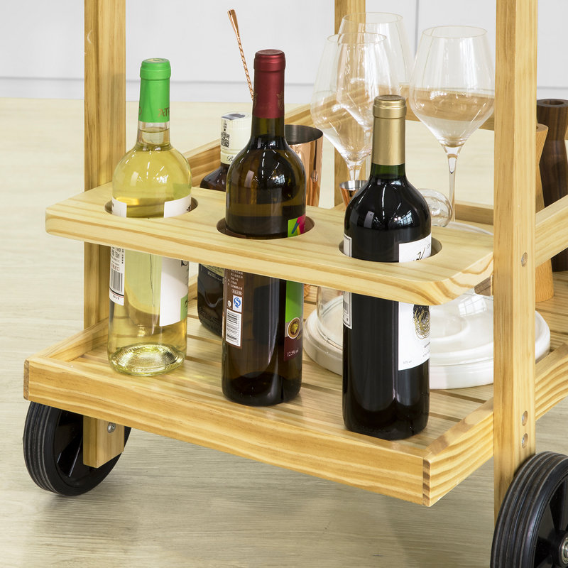 Kilbourn Solid Wood Bar Cart