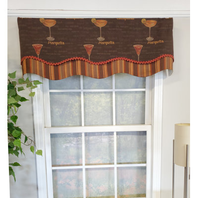 Spirits Drunkard's Path Layered Window Valance