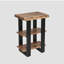 Table de bout à 3 niveaux avec rangement en bois massif Beames Live Edge-124438194