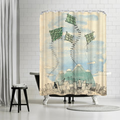 Farmhouse Shower Curtain 72x72 Embroidered Bee Creme Yellow Grey
