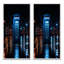 «Blue Téléphone Booth Metropolitan Solitude», 2 pièces sur toile-733680242-733680235