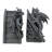 Gothic Castle Dragons Sculptural Bookends
