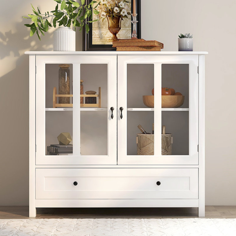 39.3'' Wide 2 - Door Filing Credenza Storage Cabinet With Drawer