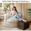 WOWMAX Pouf Ottoman Foot Stools Modern Ottoman Cube, For Living Room Bed Room-51661271