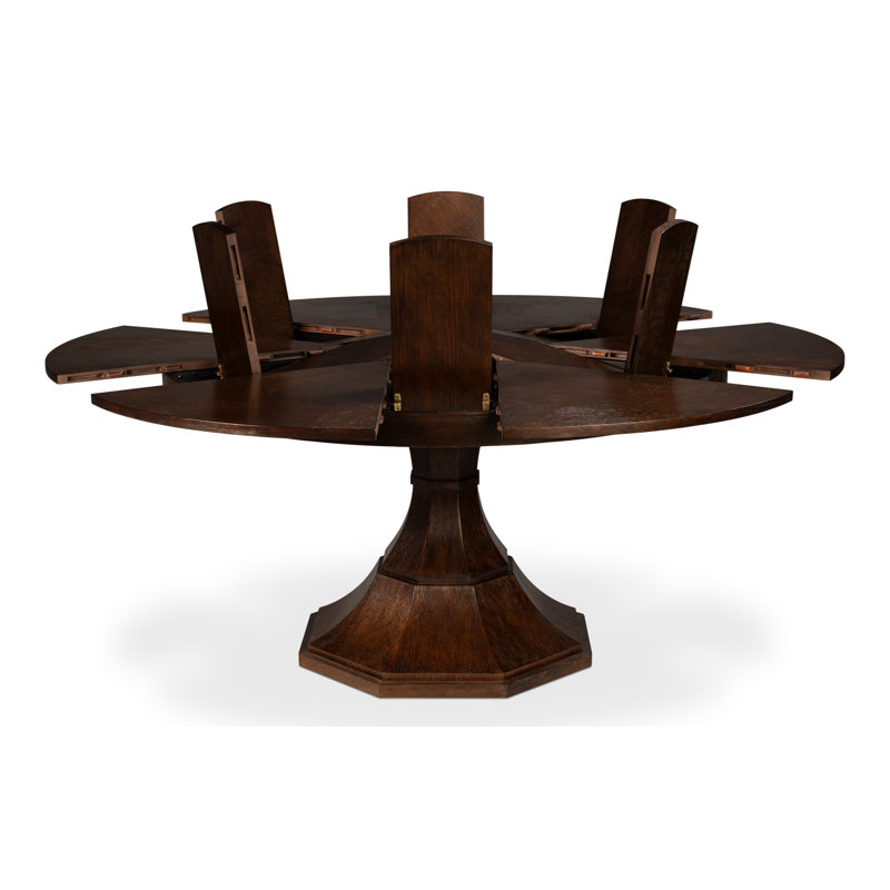 Giselle Round Dining Table, Moonskin, 30"H x 66"L x 66"W