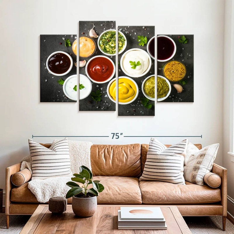 Yarlin Sauce Bowls, 42" H x 68" W