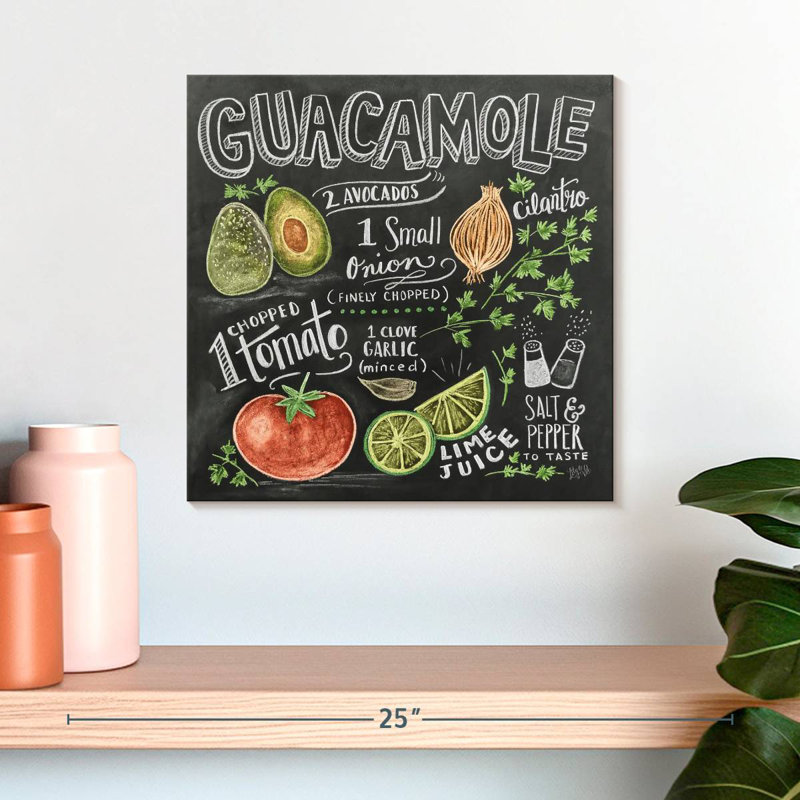 Guacamole Recipe, 16" H x 16" W