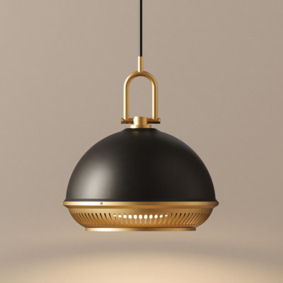 1 - Light Matte Black Dome Pendant