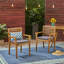 Ensemble de 2 chaises de patio en bois d'acacia-761333868