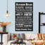 «Chalkboard Kitchen Rules On Canvas», 3 pièces par Noir Fontistry-1836677188