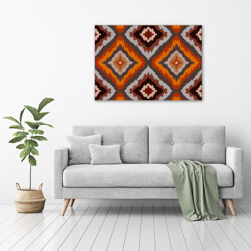 Retro Background - Wrapped Canvas Print