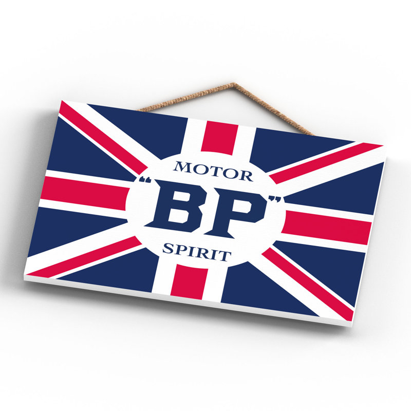 BP Spirit Vintage Retro Poster Design On Wooden Plaque