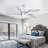 60" Ceiling Fan With Lights And Remote Control Standard Ceiling Fan With Light Kit Included