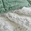Ensemble de 3 mini-édredons en fausse fourrure à poils longs vert / blanc-130426021