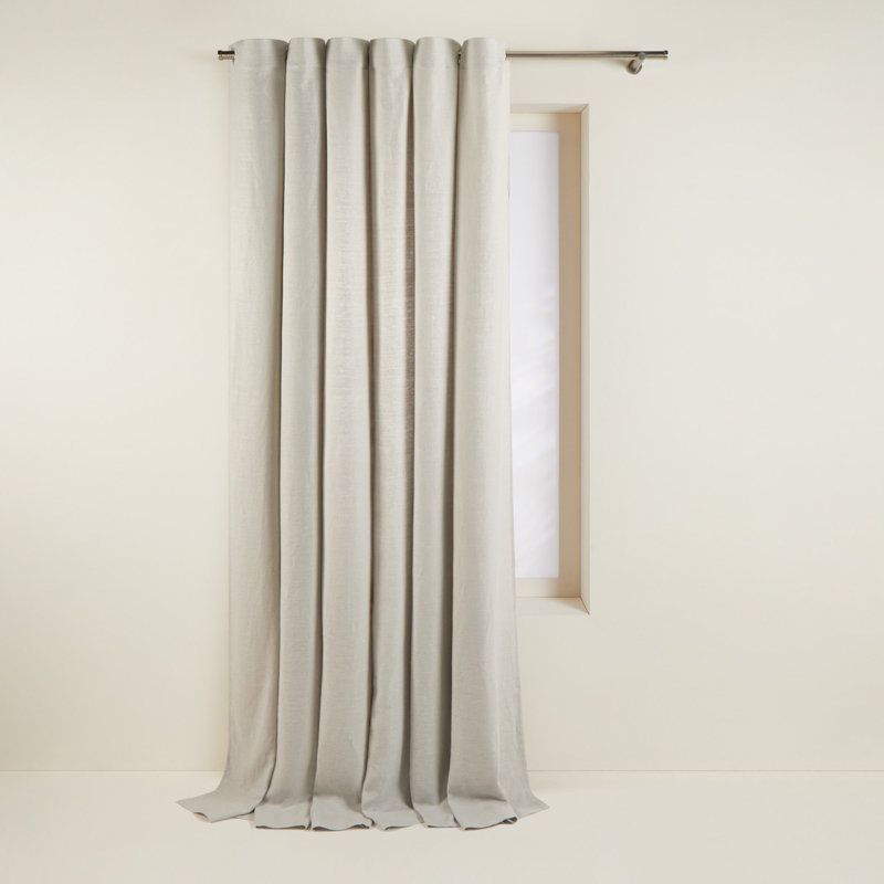 Aubin Linen Room Darkening Single Panel, Width 350 x Drop 275cm