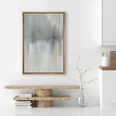 Minimal Landscape " Watercolor Blue Landscape Abstract Minimalism Contemporary Nordic Neutral Wall Decor " Print