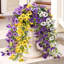 4 pièces de fleurs artificielles suspendues, printemps et été, fleurs de soie artificielles résistantes aux rayons UV