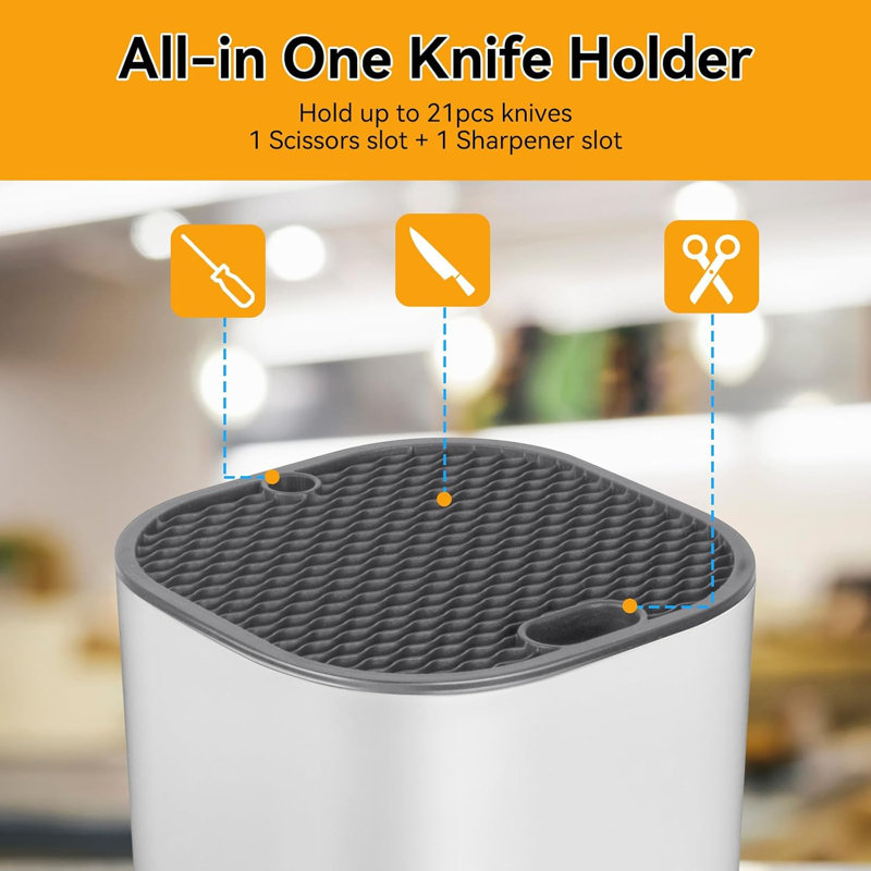 Bloc à couteaux sans couteaux, porte-couteaux de cuisine détachable 2 en 1