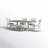 6 Person Bale Trestle Dining Table Set-124538047