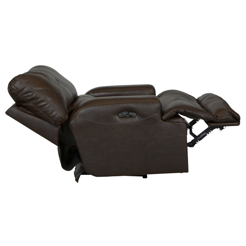 Fauteuil inclinable électrique Anjuman, Non, Électrique, Cuir véritable chocolat