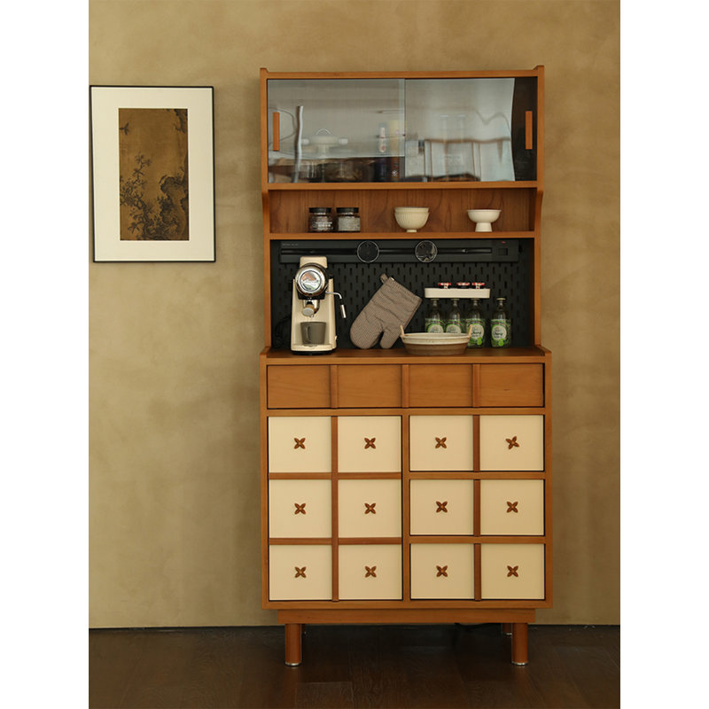 Home Kitchen Solid Wood Food Cabinet