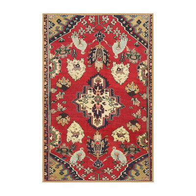 Tapis rouge à motif sud-ouest