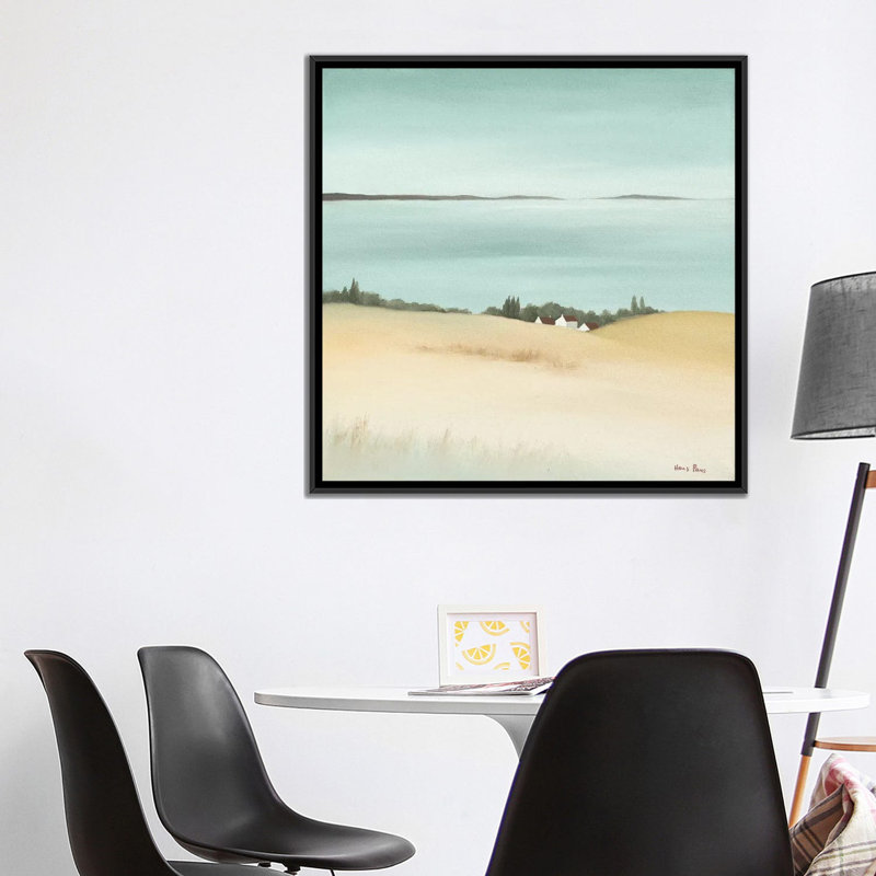 « day break i », impression sur toile, H 18 po x l 18 po x P 1,5 po, Toile avec cadre flottant noir, Pas de tapis