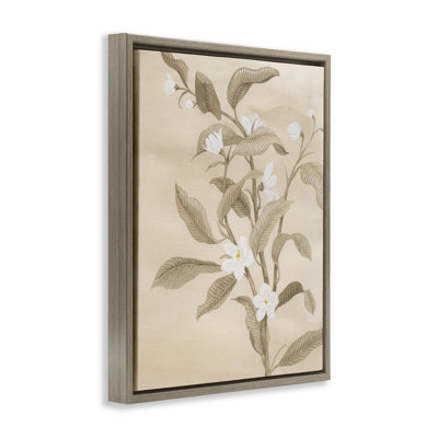  «Neutral White Daffodils», art mural encadré flottant par Grace Popp