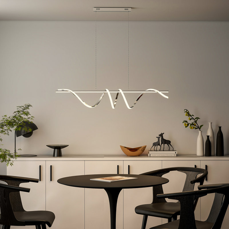 LED Chandelier, Silver