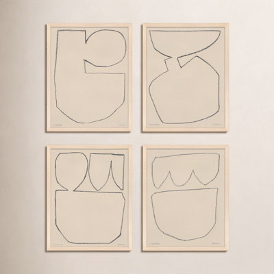 Outlines 5-8, Set Of 4 by Michael Kempen