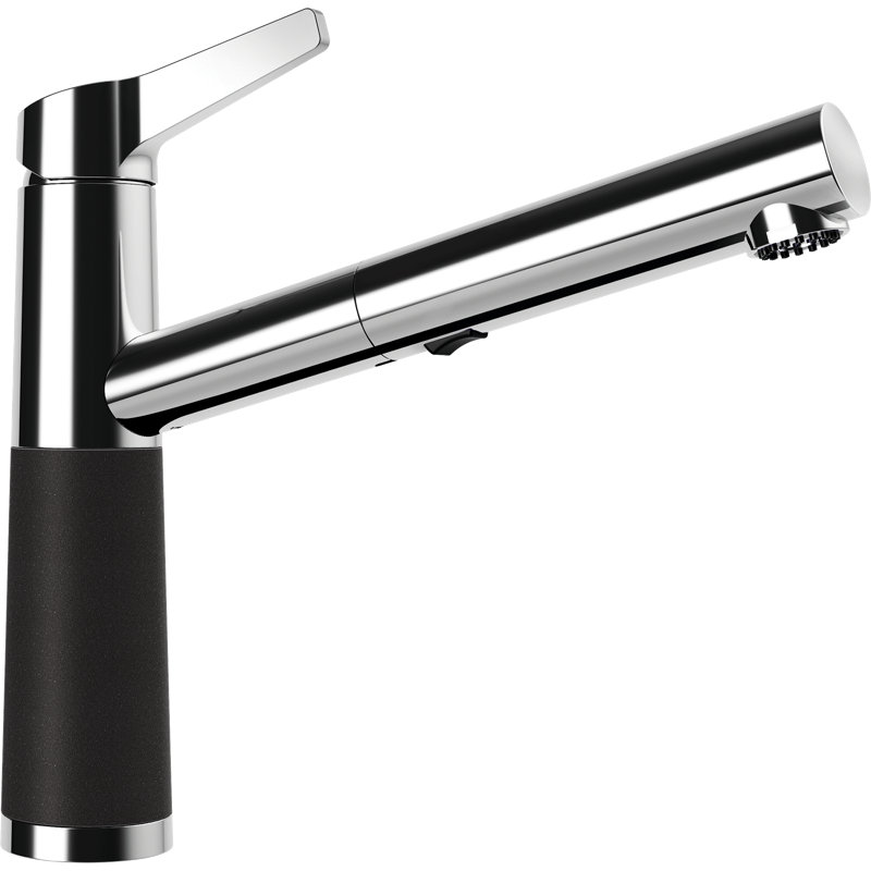 Schock Single Lever Monobloc Tap, Nero